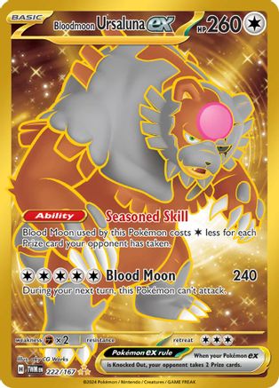 Bloodmoon Ursaluna ex 222/167 - SV06 Holofoil Twilight Masquerade