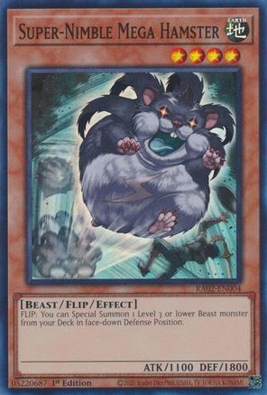 Méga Hamster super agile (RA02-EN004) – 25e anniversaire Rarity Collection II 1ère édition