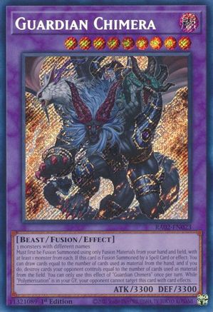 Chimère gardienne (Secret Rare) (RA02-EN023) – 25e anniversaire Rarity Collection II 1ère édition