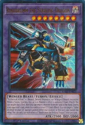 Rindbrumm le dragon frappant (UR) (RA02-EN025) – 25e anniversaire Rarity Collection II 1ère édition