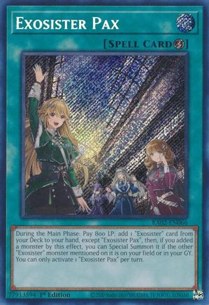 Exosister Pax (Secret Rare) (RA02-EN066) – 25e anniversaire Rarity Collection II 1ère édition