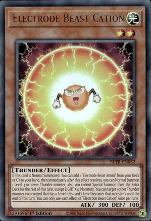 Electrode Beast Cation (BLTR-EN032) - Battles of Legend: Terminal Revenge 1st Edition