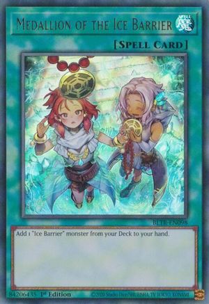 Médaillon de la barrière de glace (illustration alternative) (BLTR-EN098) - Battles of Legend: Terminal Revenge 1st Edition