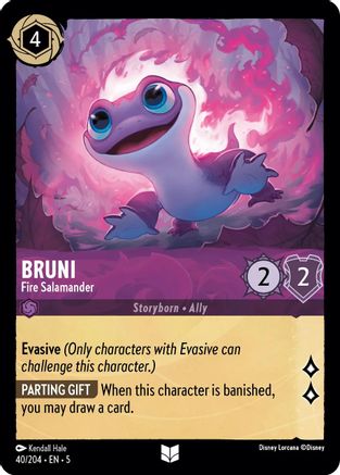 Bruni - Fire Salamander (40/204) Cold Foil - Shimmering Skies