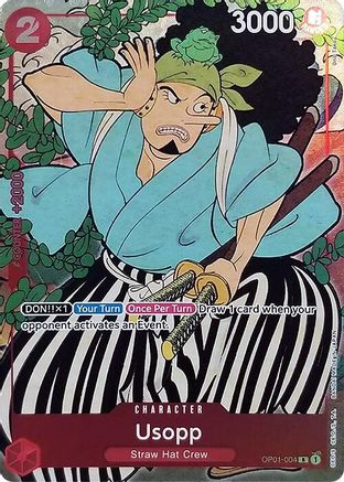 Usopp (version anglaise, coffret 1er anniversaire) (OP01-004) - Cartes promotionnelles One Piece