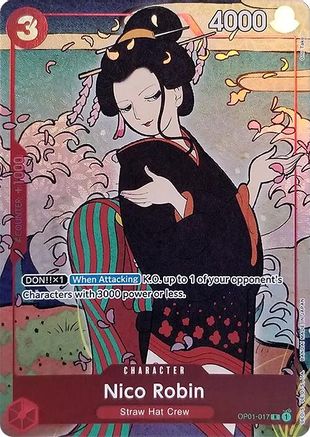 Nico Robin (Version anglaise Coffret 1er anniversaire) (OP01-017) - Cartes promotionnelles One Piece
