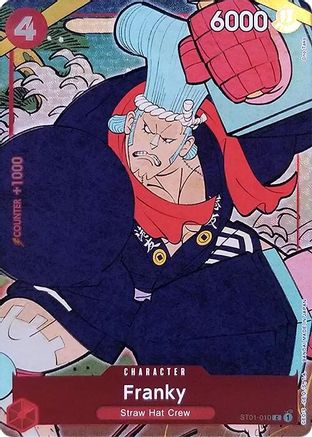 Franky (Version anglaise Coffret 1er anniversaire) (ST01-010) - Cartes promotionnelles One Piece