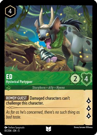 Ed - Hysterical Partygoer (81/204) Cold Foil - Shimmering Skies