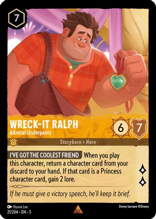 Wreck-It Ralph - Admiral Underpants (21/204) Cold Foil - Shimmering Skies