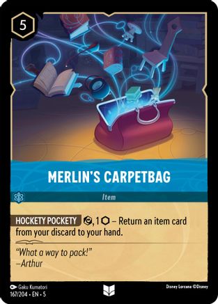 Merlin's Carpetbag (167/204) Cold Foil - Shimmering Skies