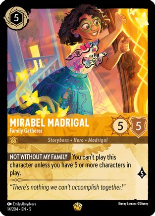 Mirabel Madrigal - Family Gatherer (14/204) Cold Foil - Shimmering Skies