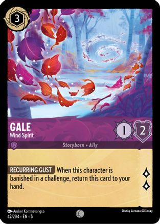 Gale - Wind Spirit (42/204) Cold Foil - Shimmering Skies