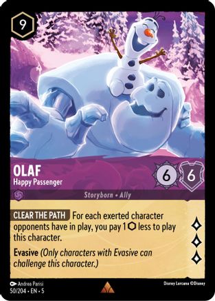 Olaf - Happy Passenger (50/204) Cold Foil - Shimmering Skies