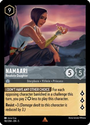 Namaari - Resolute Daughter (182/204) Cold Foil - Shimmering Skies