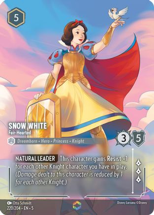 Snow White - Fair-Hearted (Enchanted) (220/204) Holofoil - Shimmering Skies