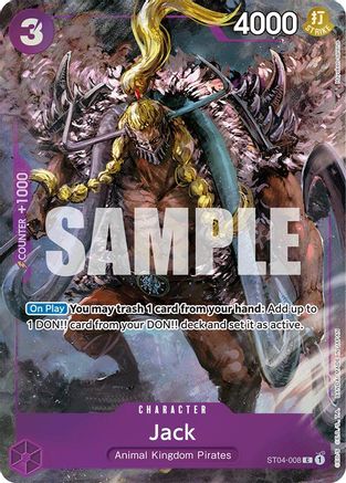 Jack (Premium Card Collection -BANDAI CARD GAMES Fest. 23-24 Edition-) (ST04-008) - One Piece Promotion Cards