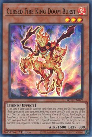 Roi du Feu Maudit Doom Burst (ROTA-EN099) - Rage of the Abyss 1ère édition