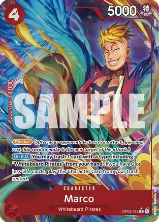 Marco (Alternate Art) (OP02-018) - Premium Booster -The Best-