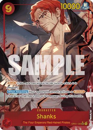 Shanks (OP01-120) (Alternate Art) (OP01-120) - Premium Booster -The Best-