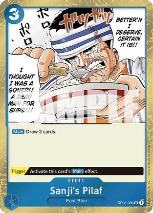 Sanji's Pilaf (Jolly Roger Foil) (OP03-056) - Premium Booster -The Best-