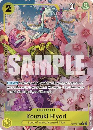 Kouzuki Hiyori (Alternate Art) (OP06-106) - Premium Booster -The Best-