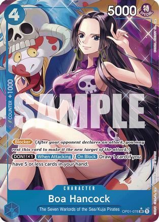 Boa Hancock (OP01-078) (Alternate Art) (OP01-078) - Premium Booster -The Best-