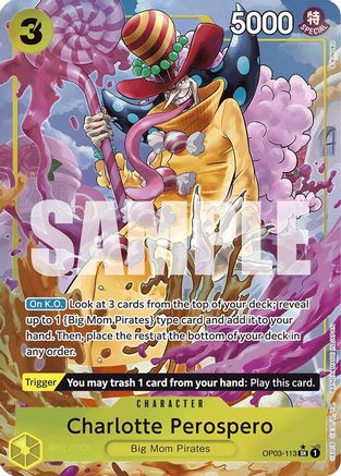 Charlotte Perospero (Alternate Art) (OP03-113) - Premium Booster -The Best-