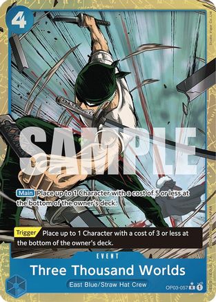 Three Thousand Worlds (Alternate Art) (OP03-057) - Premium Booster -The Best-