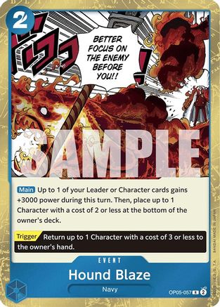 Hound Blaze (Jolly Roger Foil) (OP05-057) - Premium Booster -The Best-