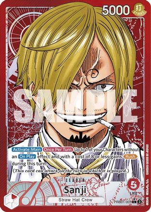 Sanji (PRB01-001) (Alternate Art) (PRB01-001) - Premium Booster -The Best-