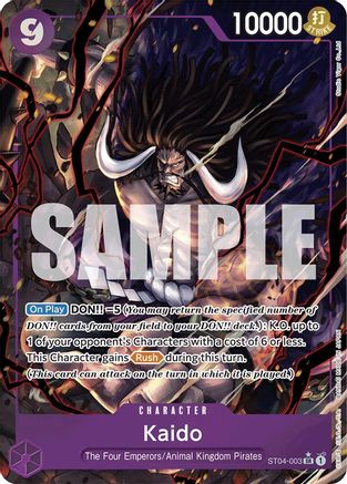 Kaido (ST04-003) (Alternate Art) (ST04-003) - Premium Booster -The Best-