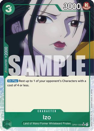 Izo (OP01-033) (Full Art) (OP01-033) - Premium Booster -The Best-