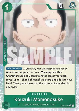 Kouzuki Momonosuke (Full Art) (OP01-041) - Premium Booster -The Best-