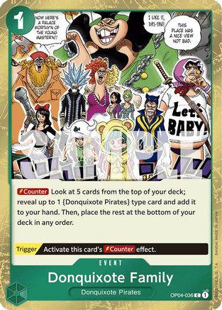 Donquixote Family (Jolly Roger Foil) (OP04-036) - Premium Booster -The Best-
