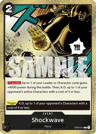 Shockwave (Jolly Roger Foil) (ST06-014) - Premium Booster -The Best-