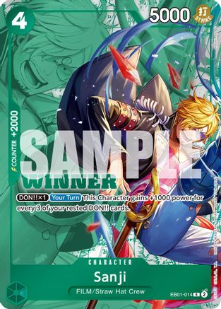 Sanji (Winner Pack 2025 Vol. 1) (EB01-014) - One Piece Promotion Cards