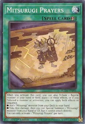 Mitsurugi Prayers (SUDA-EN094) - Supreme Darkness 1st Edition