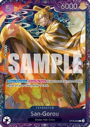 San-Gorou (Treasure Cup 2025) (ST18-003) - One Piece Promotion Cards
