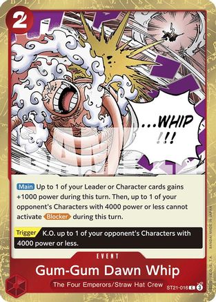 Gum-Gum Dawn Whip (ST21-016) - Starter Deck EX: Gear 5