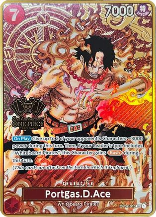 Portgas.D.Ace (One Piece Japanese Version 2nd Anniversary Set) (OP02-013) - One Piece Promotion Cards