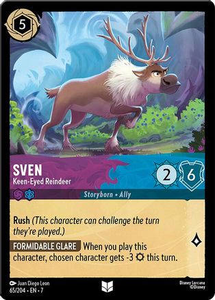 Sven - Keen-Eyed Reindeer (65/204) Cold Foil - Archazias Island