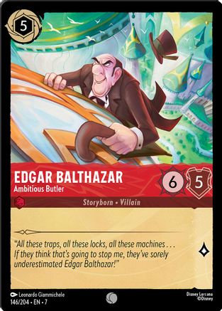 Edgar Balthazar - Ambitious Butler (146/204) Cold Foil - Archazias Island