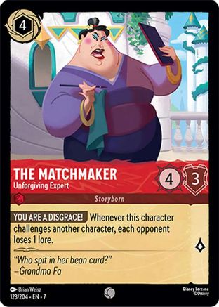 The Matchmaker - Unforgiving Expert (123/204) Cold Foil - Archazias Island