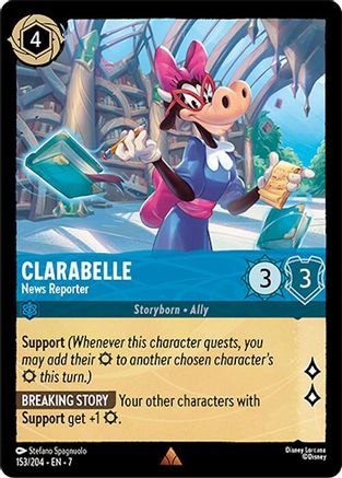 Clarabelle - News Reporter (153/204) Cold Foil - Archazias Island