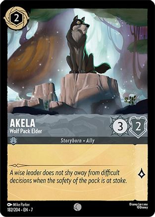 Akela - Wolf Pack Elder (182/204) Cold Foil - Archazias Island