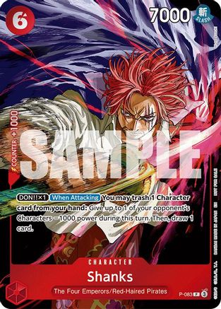 Shanks (Event Pack Vol. 6) (P-083) - One Piece Promotion Cards
