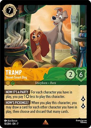 Tramp - Street-Smart Dog (10/204) Cold Foil - Archazias Island