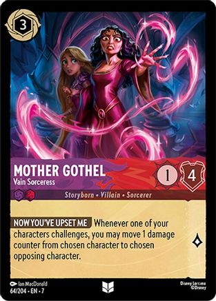 Mother Gothel - Vain Sorceress (64/204) Cold Foil - Archazias Island