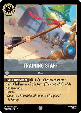 Training Staff (204/204) Cold Foil - Archazias Island