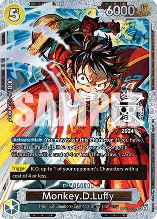 Monkey.D.Luffy (Championship 2024 World Final 2nd Place) (OP07-109) - One Piece Promotion Cards